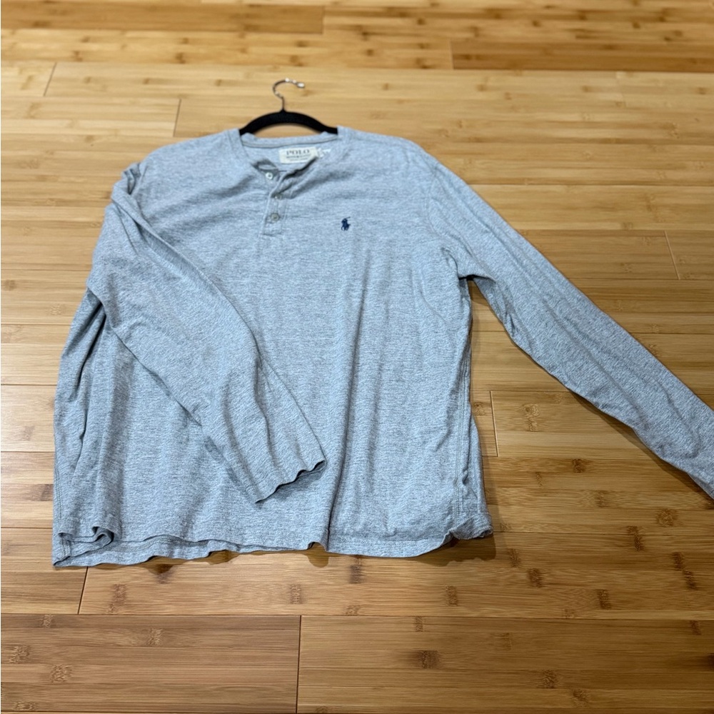 Gray 2XL LS Shirt by Ralph Lauren Men's Shirt